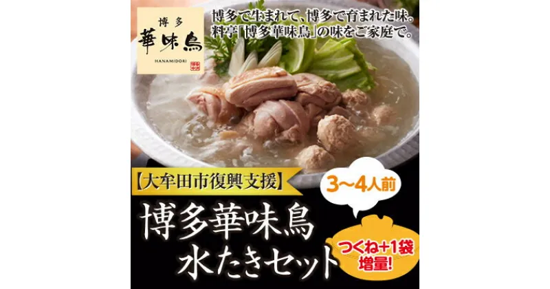 【ふるさと納税】【復興支援】大牟田市　博多華味鳥　水たきセット【配送不可地域：離島】【1120621】