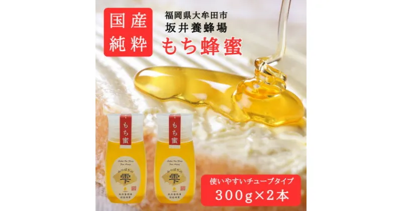 【ふるさと納税】みつばちの雫　国産もち蜂蜜　300g×2　【1481090】