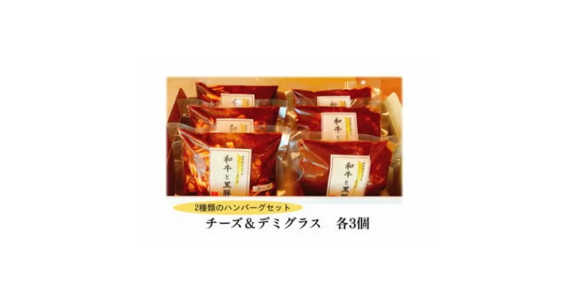 【ふるさと納税】チーズハンバーグ&デミグラスハンバーグ各3個セット【配送不可地域：離島】【1545972】