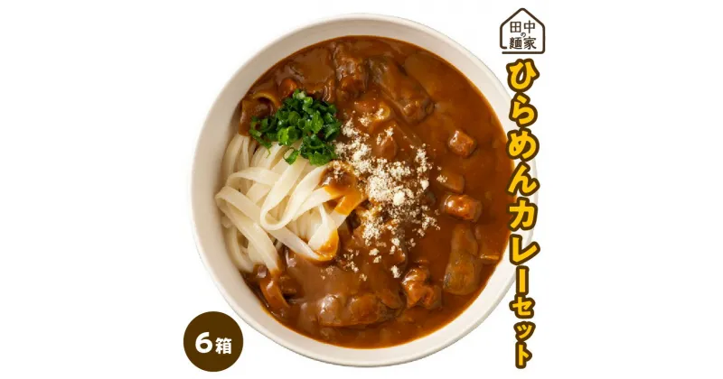 【ふるさと納税】田中の麺家ひらめんカレーセット6箱