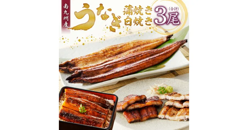 【ふるさと納税】うなぎの蒲焼き白焼き3尾セット