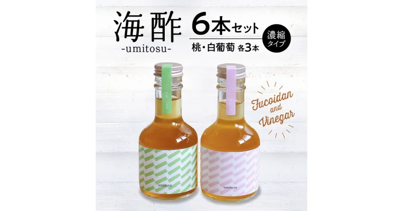 【ふるさと納税】海酢6本セット（濃縮タイプ）