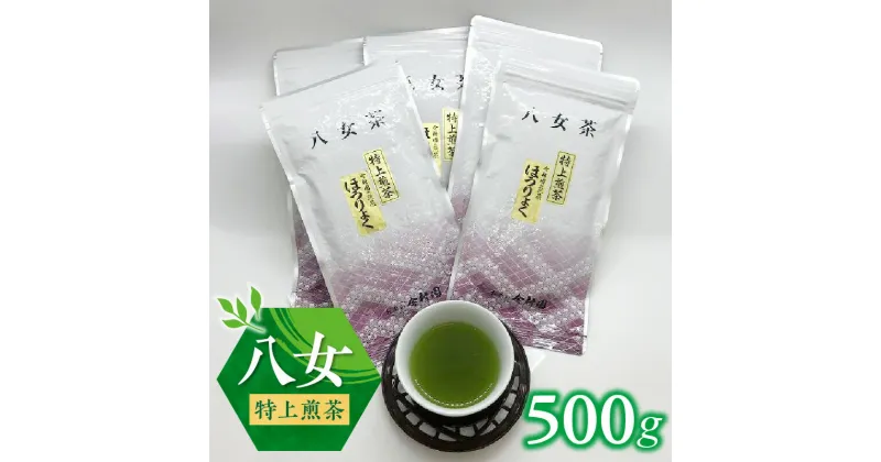 【ふるさと納税】八女特上煎茶500g