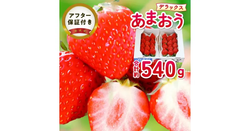 【ふるさと納税】 新鮮 あまおう あまおうデラックス 酸味 甘味 いちご 6玉 ～ 15玉 約 270g × 2パック 約 540g よっちゃんファーム お取り寄せ フルーツ 果物 スイーツ デザート スムージー ジャム 福岡県 久留米市 送料無料