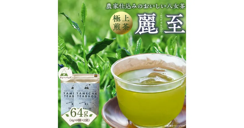 【ふるさと納税】原田茶園　　極上煎茶ティーバッグ　麗至64g　(4g×8)×2袋