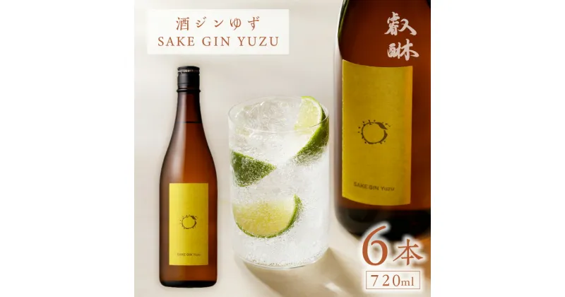 【ふるさと納税】酒ジン ゆず SAKE GIN YUZU 720ml ×6