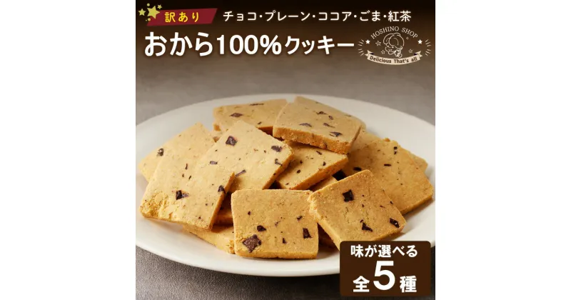 【ふるさと納税】訳あり！おから100％クッキー 種類 選べる 900g 送料無料