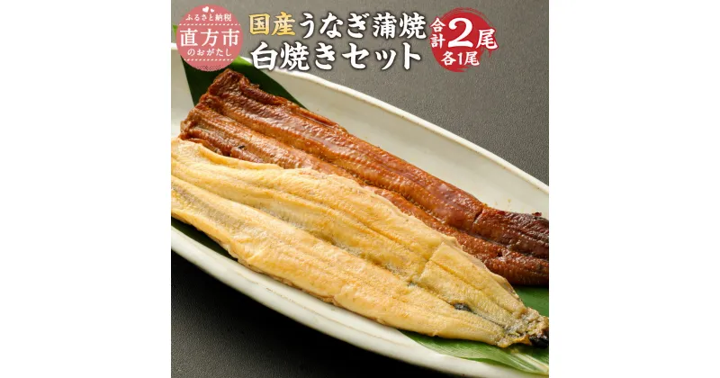 【ふるさと納税】鰻 蒲焼 白焼き セット 合計 2尾 約150-180g×2尾 国産 うなぎ タレ 2個 添加物・保存料等不使用 たれ付き 詰め合わせ 食べ比べ 福岡県 直方市 ウナギ 九州産 冷蔵 送料無料