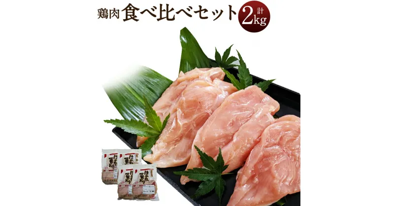 【ふるさと納税】はかた一番どり もも・むね食べ比べセット 合計2kg 500g×各2パック モモ肉 ムネ肉 鶏肉 福岡県産銘柄鶏 精肉 国産 九州産 福岡県産 冷凍 送料無料