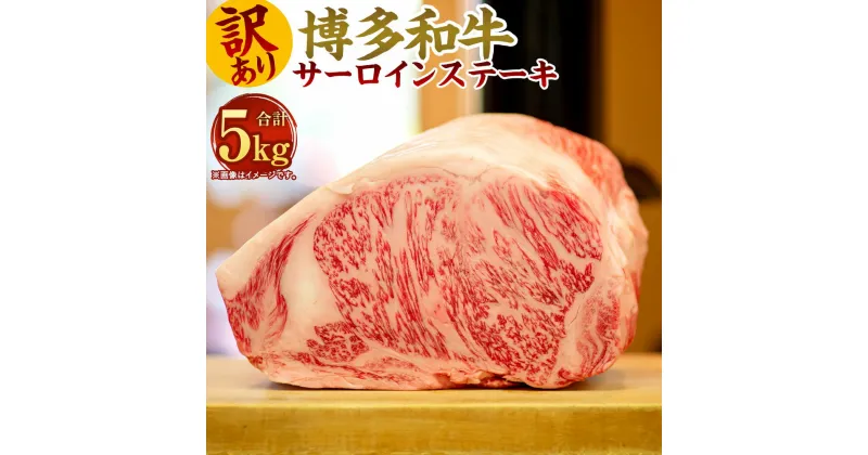 【ふるさと納税】訳あり！博多和牛 サーロインステーキセット 合計5kg 250g×2枚 ×10パック 黒毛和牛 サーロイン ステーキ 国産牛 牛肉 お肉 肉 お取り寄せ 小分け 国産 九州産 福岡県産 冷凍 送料無料