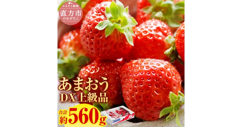 【ふるさと納税】【予約】 福岡県産 博多 あまおう DX 上級品 合計約560g 約280g×2パック入り【2024年12月上旬～2025年1月上旬発送予定】いちご 苺 イチゴ 果物 フルーツ 福岡県産 九州産 国産 冷蔵 送料無料