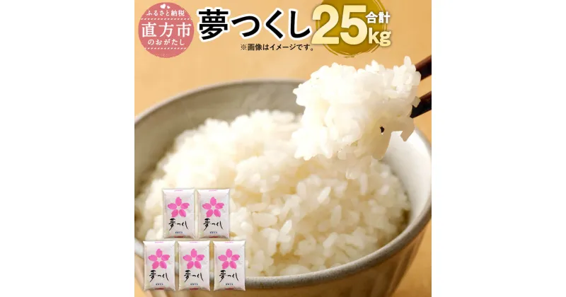 【ふるさと納税】【令和6年産】福岡県産 夢つくし 研ぐお米 合計25kg 5kg×5袋 お米 精米 米 ご飯 小分け 25キロ 九州産 国産 送料無料