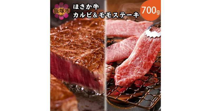 【ふるさと納税】ほさか牛 カルビ＆モモステーキ 700g ほさか牛 カルビ肉 モモステーキ肉【C6-019】