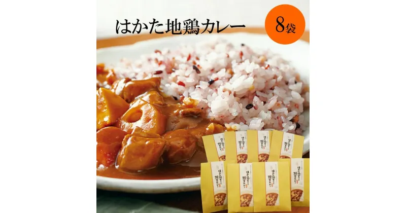 【ふるさと納税】【地鶏使用】はかた地どりと根菜カレー 具入り8袋 博多 地どり 根菜 カレー レトルト 常温 湯煎【A9-016】