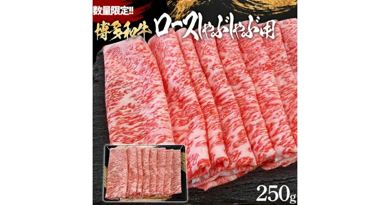 【ふるさと納税】数量限定 博多和牛ロースしゃぶしゃぶ用 250g お取り寄せグルメ お取り寄せ 福岡 お土産 九州 福岡土産 取り寄せ グルメ 福岡県