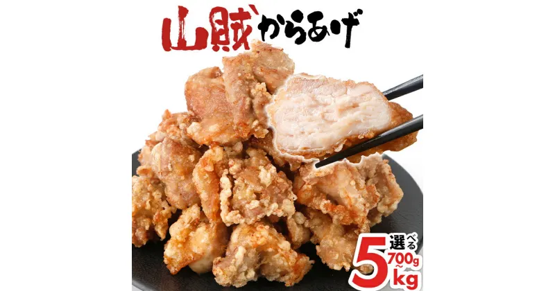 【ふるさと納税】唐揚げ　山賊冷凍からあげ700g〜5kg（骨なし） 選べる からあげ　唐揚げ 冷凍 お米に合う ご飯のお供 おつまみ お取り寄せグルメ お取り寄せ 福岡 お土産 九州 福岡土産 取り寄せ グルメ 福岡県