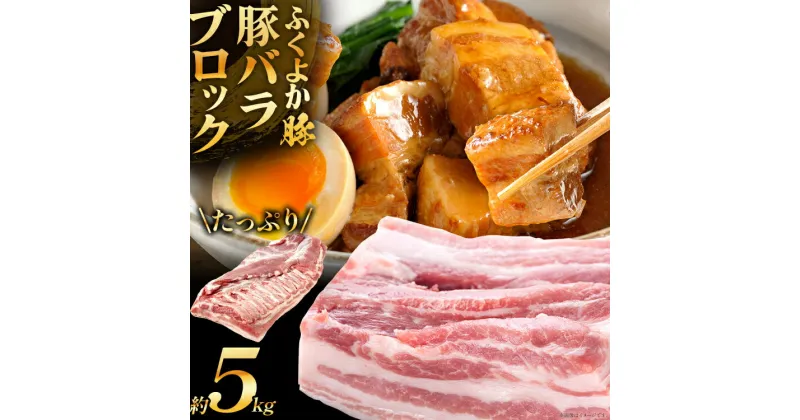 【ふるさと納税】 ふくよか豚バラブロック約5kg 豚バラブロック 豚バラブロック肉 豚肉 ブタ肉 豚 豚バラ ブロック肉 塊肉 自家製ベーコン チャーシュー しゃぶしゃぶ 角煮 燻製 煮込み料理 ふくよか豚 焼き鳥 サムギョプサル 冷蔵