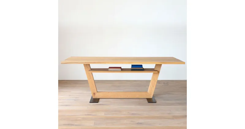 【ふるさと納税】LIBERIA PLUS Dining Table 幅140cm/幅168cm/幅182cm/幅196cm 選べるサイズ ウォールナット材/オーク材 選べる材質 リビングテーブル ダイニングテーブル 受注生産 テーブル リビング 机 家具 インテリア 柳川市 送料無料