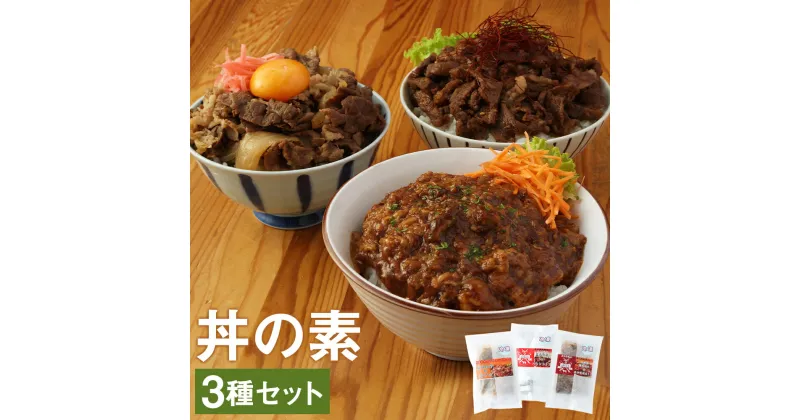 【ふるさと納税】ハヤシ・牛丼・カルビ丼の素 200g×各1個 合計600g 3種類 セット 温めるだけ 食べ比べ 丼の素 牛丼 ハヤシ丼 カルビ丼 冷凍 送料無料