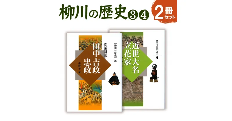 【ふるさと納税】柳川の歴史3 「筑後国主田中吉政・忠政」389ページ 柳川の歴史4 「近世大名立花家」467ページ 四六版 各1冊 合計2冊 歴史 文化 本 書籍 福岡県 柳川市 送料無料