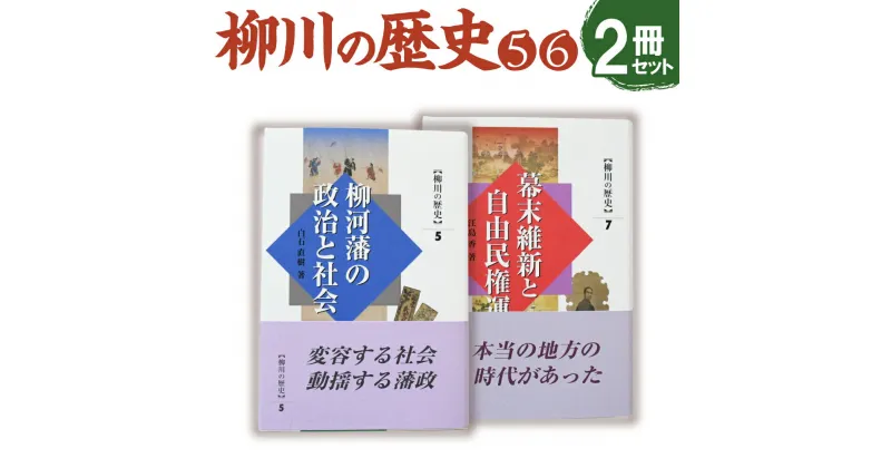 【ふるさと納税】柳川の歴史5「柳河藩の政治と社会」482ページ 柳川の歴史7「幕末維新と自由民権運動」459ページ 四六版 各1冊 合計2冊 歴史 文化 本 書籍 福岡県 柳川市 送料無料