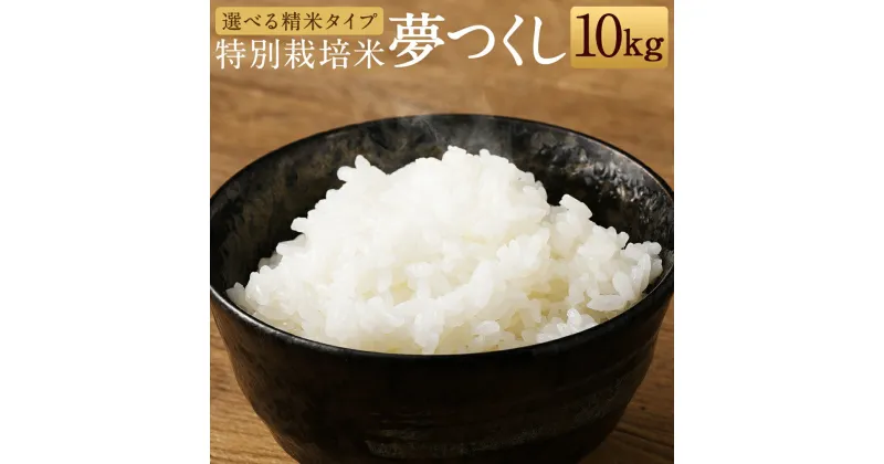 【ふるさと納税】夢つくし 特別栽培米 10kg 玄米/5分/7分/白米 選べる精米タイプ 令和6年産 お米 精米 分付き米 福岡県産 九州産 送料無料