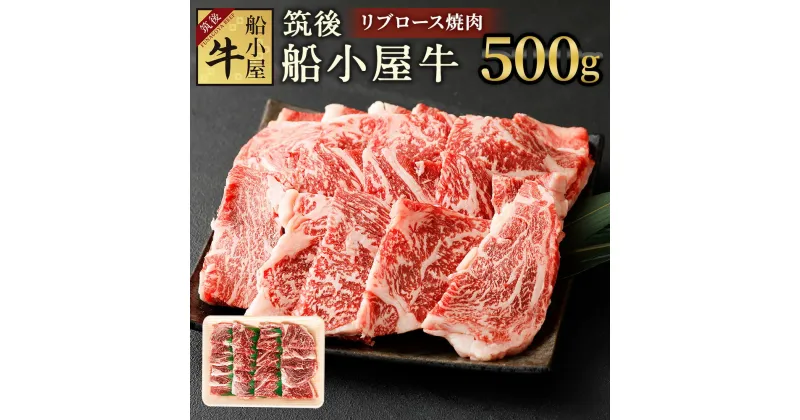 【ふるさと納税】筑後船小屋牛 リブロース焼肉 500g 牛肉 お肉 リブロース 特上ロース 焼肉 冷凍 福岡県産 国産 送料無料